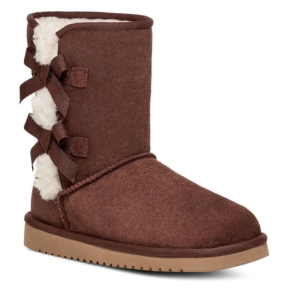 🤎Womens Koolaburra by UGG Victoria Short Suede Bow Boots NWT‼️FINAL SALE - Picture 1 of 5